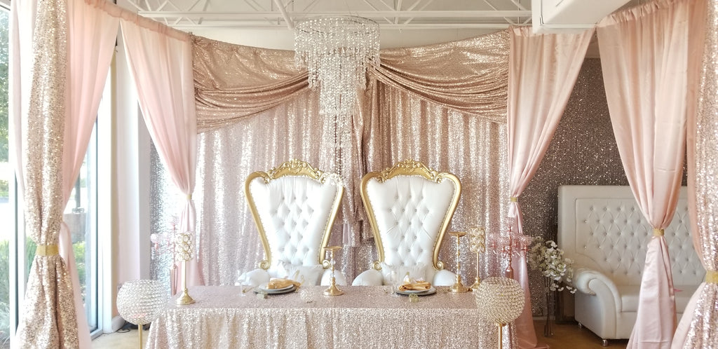 Check out this stunning sequin blush mockup table!