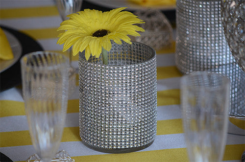 4 ways to use our rhinestone mesh rolls!
