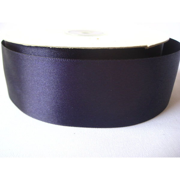 Navy Single Faced Satin Ribbon, 1-1/2 Inch Wide x Bulk 25 Yards, Wholesale  Ribbon and Bows