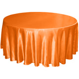 120" Round Satin Tablecloth