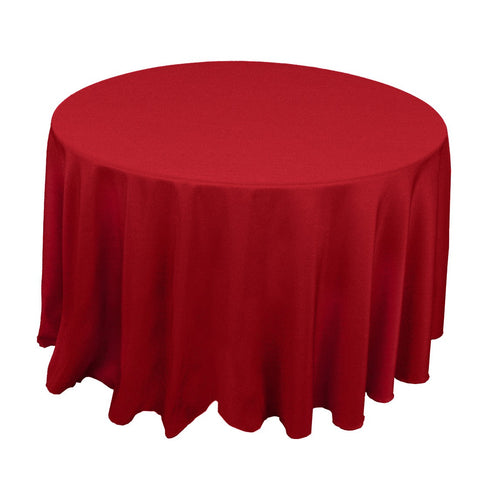 120" Round Polyester Tablecloth - Wholesale Wedding Chair Covers l Wedding & Party Supplies