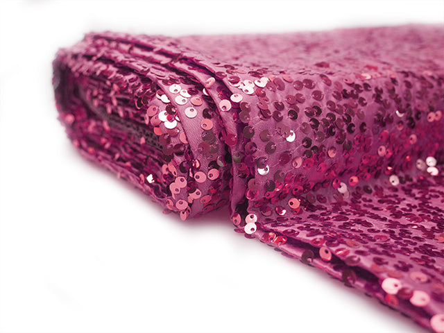Sequin fabric bolt Begonia (10 yards) - Wholesale Wedding Chair Covers l Wedding & Party Supplies