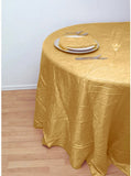 120" Round Crinkle Taffeta Tablecloth