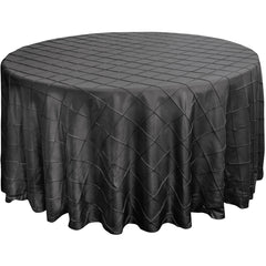 120" Round Pintuck Tablecloth