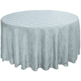 120" Round Pintuck Tablecloth - Wholesale Wedding Chair Covers l Wedding & Party Supplies