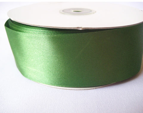 Dark Shale Green Premium Double Faced Satin Ribbon, 1-1/2x50 yards