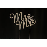 Mr & Mrs Rhinestone Cake Topper - Wholesale Wedding Chair Covers l Wedding & Party Supplies