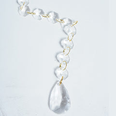 Teardrop crystal strands