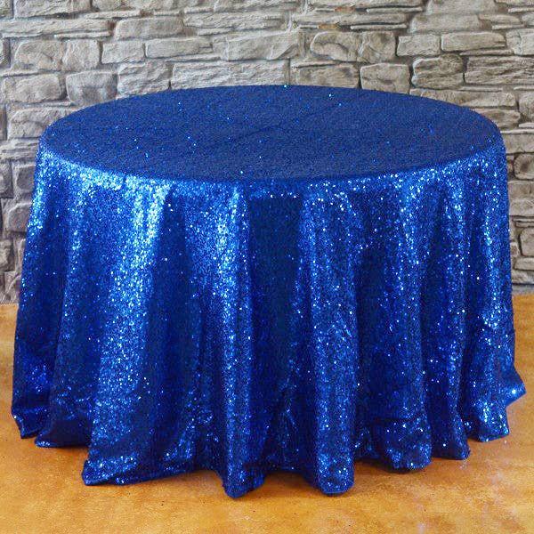 120" Round Sequins Tablecloth - Wholesale Wedding Chair Covers