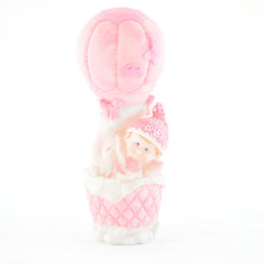 Baby girl in a balloon figurine