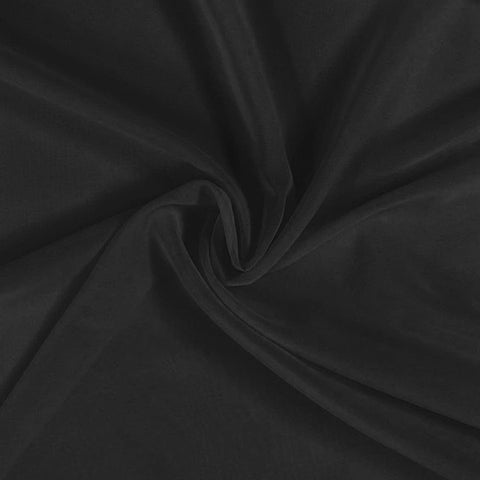 Chiffon fabric roll Black (40 yards), Draping