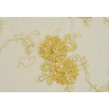 120" round Floral Embroidered Tableloth - Wholesale Wedding Chair Covers l Wedding & Party Supplies
