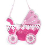 Felt baby stroller ornament - Wholesale Wedding Chair Covers l Wedding & Party Supplies