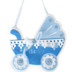 Felt baby stroller ornament