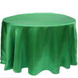 120" Round Satin Tablecloth - Wholesale Wedding Chair Covers l Wedding & Party Supplies