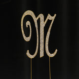 Gold Rhinestone Cake Toppers - Wholesale Wedding Chair Covers l Wedding & Party Supplies