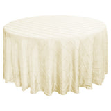 120" Round Pintuck Tablecloth - Wholesale Wedding Chair Covers l Wedding & Party Supplies