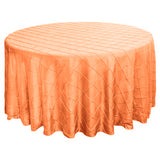 120" Round Pintuck Tablecloth