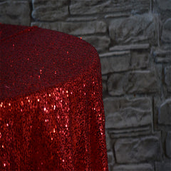 90" x 132" Rectangular Sequins Tablecloth
