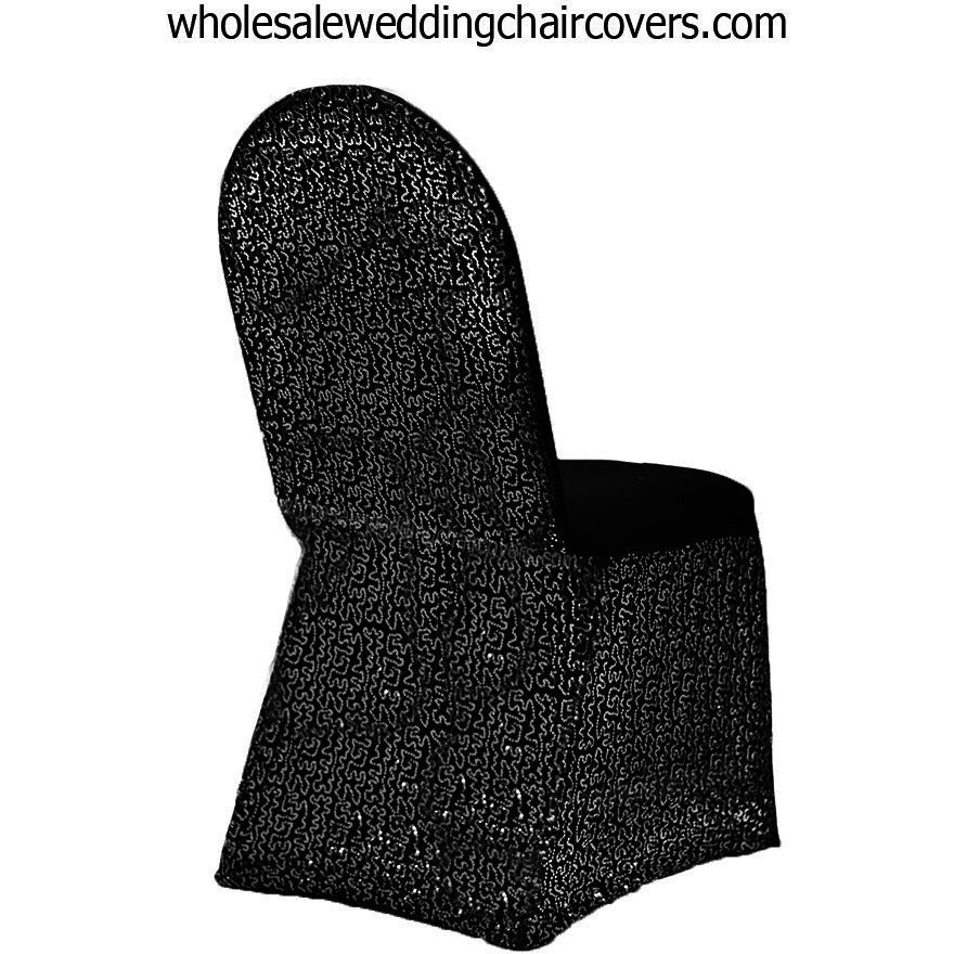 Sequins Sparkle Spandex Banquet Chair Cover - Wholesale Wedding Chair Covers l Wedding & Party Supplies