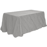 90" x 156" Rectangular Crushed Taffeta Tablecloth - Wholesale Wedding Chair Covers l Wedding & Party Supplies