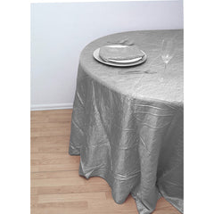 120" Round Crinkle Taffeta Tablecloth