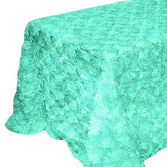 Ribbon rose 90" x 132" Tablecloth