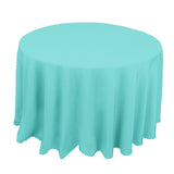 132" Round Polyester Tablecloth - Wholesale Wedding Chair Covers l Wedding & Party Supplies