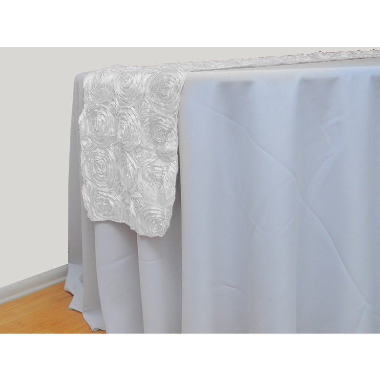 Ribbon rose table runner - Wholesale Wedding Chair Covers l Wedding & Party Supplies