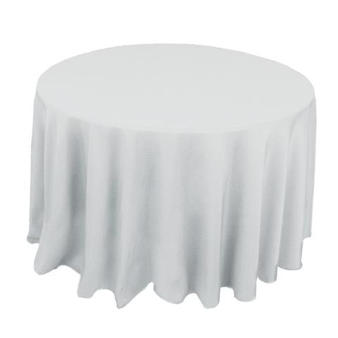 132" Round Polyester Tablecloth - Wholesale Wedding Chair Covers l Wedding & Party Supplies